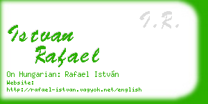 istvan rafael business card